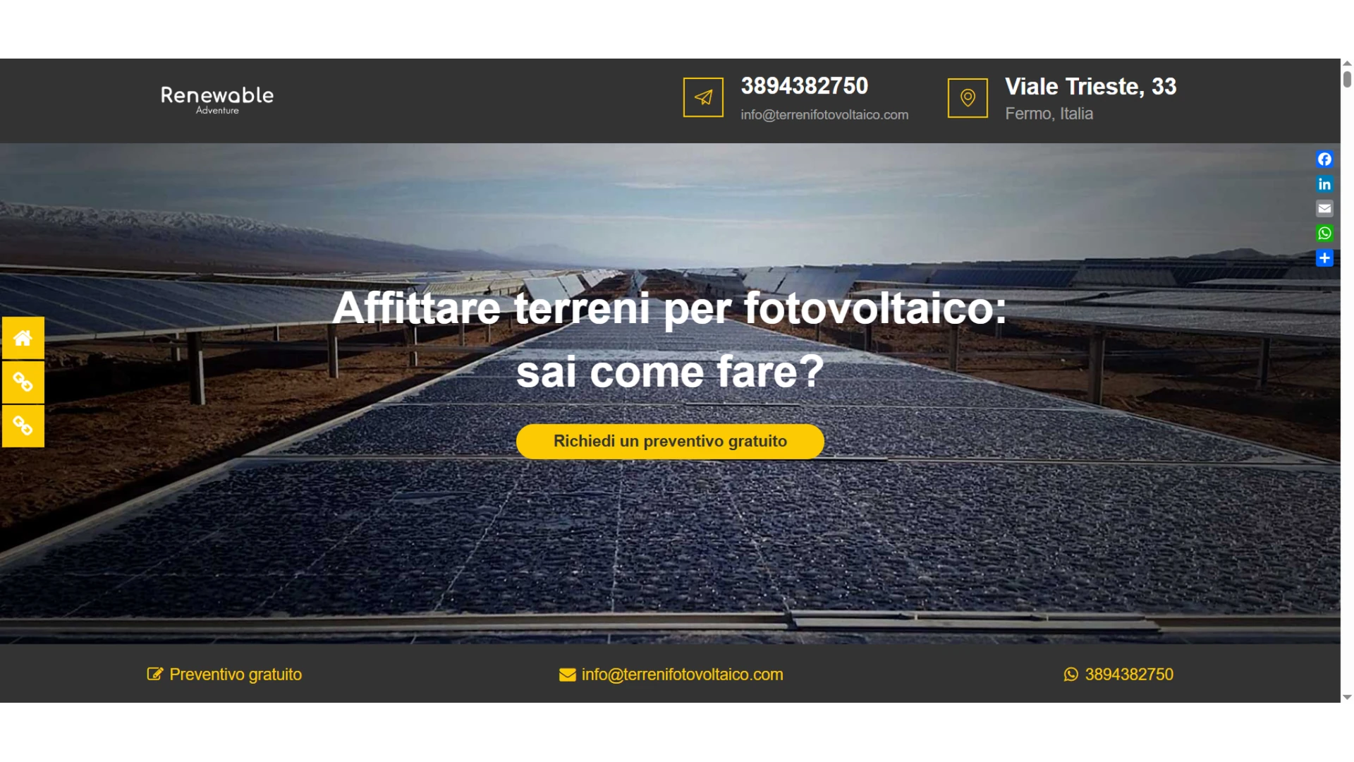 Terreni Fotovoltaico