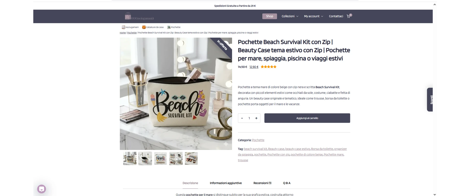 pagina prodotto desktop